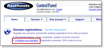 Configure your domains