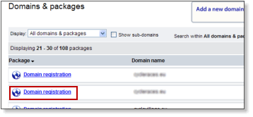 Domain registration