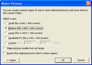 Image resizing